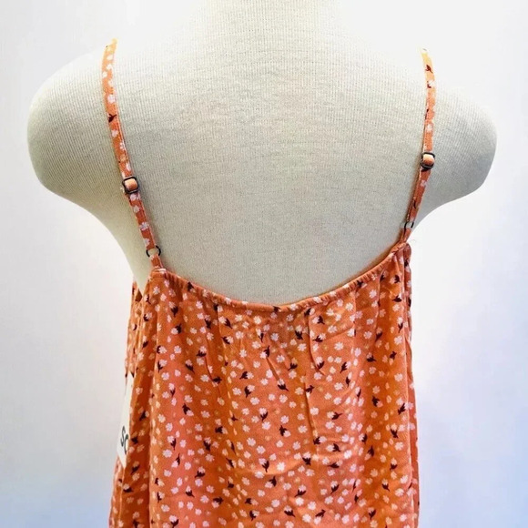 NWT SO GOODS FOR LIFE Juniors Sleeveless Straps Pullover V-Neck Orange Top Sz XL - Picture 9 of 12